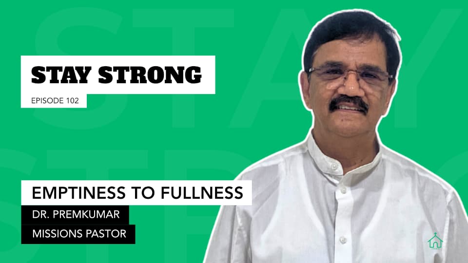 If God can turn around a dire situation for the most wicked king Manasseh, surely He will listen to your cry for strength, His love, presence and best of all, His fullness. All you got to do is seek Him, says Dr Premkumar.